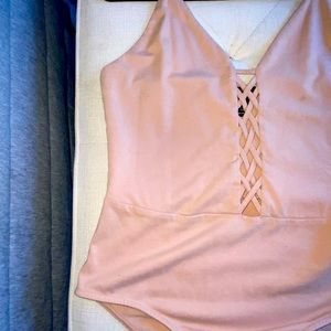Tan bodysuit from Forever 21 (size large)